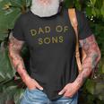 Proud New Dad Of A Boy To Be Gift Dad Of Sons Old Men T-shirt Gifts for Old Men