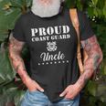 Proud Us Coast Guard Uncle Usa Military Family Gift Gift For Mens Old Men T-shirt Gifts for Old Men
