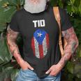Puerto Rican Tio Uncle Puerto Rico Flag Latino Gift For Mens Old Men T-shirt Gifts for Old Men