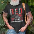 Red Friday Remember Everyone Deployed Best Us Flag Military Old Men T-shirt Gifts for Old Men