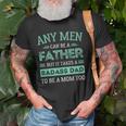 Retro It Takes A Badass Dad To Be A Mom Single Parent Father Gift For Mens Old Men T-shirt Gifts for Old Men