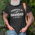 Retro Promoted To Grandad Est2021 New Baby Gifts Old Men T-shirt Gifts for Old Men