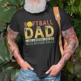 Retro Softball Dad Like A Baseball Dad But With Bigger Balls Gift For Mens Old Men T-shirt Gifts for Old Men