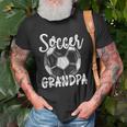 Soccer Grandpa Men Family Matching Team Player Soccer Ball Old Men T-shirt Gifts for Old Men