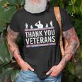 Thank You Veterans Day Military Vets Patriotic Salute Old Men T-shirt Gifts for Old Men
