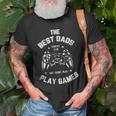 The Best Dads Play Games Funny Gamer Father Gift For Mens Old Men T-shirt Gifts for Old Men