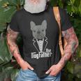 The Dogfather French Bulldog Dad Frenchie Papa Gift Funny Old Men T-shirt Gifts for Old Men
