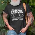This Is What An Awesome Grandpa Looks Like Gift For Mens Old Men T-shirt Gifts for Old Men