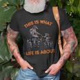 This Is What Life Is About Quad Bike Father Son Atv Old Men T-shirt Gifts for Old Men