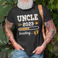 Uncle 2023 Loading Pregnancy Announcement Nephew Niece Gift For Mens Old Men T-shirt Gifts for Old Men