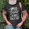 Uncle Knows Everything Funny Uncle Fathers Day Gifts Gift For Mens Old Men T-shirt Gifts for Old Men