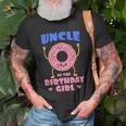 Uncle Of The Birthday Girl Donut Bday Party Tio Granduncle Old Men T-shirt Gifts for Old Men