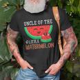 Uncle Of The Little Watermelon Melon Family Matching Old Men T-shirt Gifts for Old Men