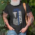 Us Corpsman American Flag Vintage Patriotic 4Th Of July Old Men T-shirt Gifts for Old Men