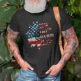 Us Flag Sunflower Home Of The Free Because Of The Brave Old Men T-shirt Gifts for Old Men