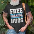 Vintage Free Grandpa Hugs Transgender Heart Lgbt Pride Month Old Men T-shirt Gifts for Old Men