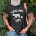 Vintage Grand Papa Bear With 1 One Cub Grandpa Gift Old Men T-shirt Gifts for Old Men