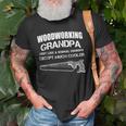 Woodworking Grandpa Gift For Grandfather Gift For Mens Old Men T-shirt Gifts for Old Men