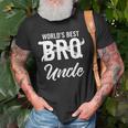Worlds Best Bro Pregnancy Announcement Brother To Uncle Gift For Mens Old Men T-shirt Gifts for Old Men