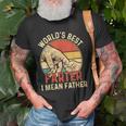 Worlds Best Farter I Mean Father Day Dad Day Gift Funny Old Men T-shirt Gifts for Old Men