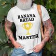Banana Bread Master Trophy Funny Maker Mom Dad Grandma Old Men T-shirt Gifts for Old Men