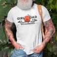 Girl Dad Outnumbered Fathers Day From Wife Daughter Gift For Mens Old Men T-shirt Gifts for Old Men