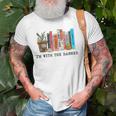 Im With The Banned Books I Read Banned Books Lovers Old Men T-shirt Graphic Print Casual Unisex Tee Gifts for Old Men