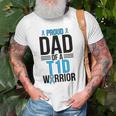 Proud T1d Diabetes Warrior Dad Type 1 Diabetes Fighter Dad Gift For Mens Old Men T-shirt Gifts for Old Men