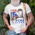 Thank You Army Soldiers Military Us Navy July Veterans Gift Old Men T-shirt Gifts for Old Men