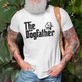 The Dogfather Pitbull Funny Father Dog Lover Gift Gift For Mens Old Men T-shirt Gifts for Old Men