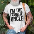 Uncle Funny Gift Im The Favorite Uncle Old Men T-shirt Gifts for Old Men