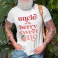 Uncle Of The Berry Sweet One Strawberry First Birthday 1St Gift For Mens Old Men T-shirt Gifts for Old Men