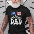 All American Dad 4Th Of July Fathers Day Men Daddy Papa Gift For Mens Old Men T-shirt