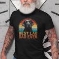Best Lab Dad Ever Black Labrador Lover Fathers Day Gift For Mens Old Men T-shirt