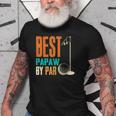 Best Papaw By Par Vintage Retro Golf Lover Grandpa Gift Old Men T-shirt