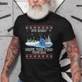 Byebuddyhopeyou Find Your Dad Whale Ugly Xmas Sweater Old Men T-shirt