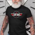 Christmas Birthday For Top Dad Birthday Gun Jet Fathers Day Gift For Mens Old Men T-shirt