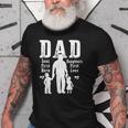 Dad A Sons First Hero A Daughters First Love Daddy Papa Pops Old Men T-shirt