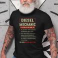 Diesel Mechanic Funny Sayings Car Diesel For Dad Auto Garage Gift For Mens Old Men T-shirt