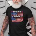 Dont Blame Me This Dad Voted For Trump Support 4Th Of July Old Men T-shirt