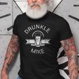 Drunkle Mike Funny Drunk Uncle Beer Gift For Mens Old Men T-shirt