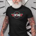 Fathers Day Top Pop Funny Cool 80S 1980S Grandpa Dad Gift For Mens Old Men T-shirt