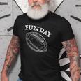 Funday American Football Dad Fathers Day Son Daddy Matching Old Men T-shirt