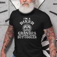 Funny Biker Grandpa Family Tree Old Men T-shirt