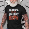 Grandpa Football Birthday Boy Family Baller Bday Party Old Men T-shirt