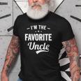 Im The Favorite Uncle Funny Uncle Gift For Mens Old Men T-shirt
