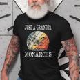 Just A Grandpa Who Loves Monarchs Gift Old Men T-shirt