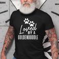 Loved By A Goldendoodle Gift For Dog Mom Or Dad Old Men T-shirt