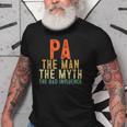 Pa The Man The Myth The Bad Influence Grandpa Gifts Gift For Mens Old Men T-shirt