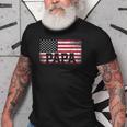 Papa American Flag Fathers Day 4Th Of July Gift Grandpa Gift For Mens Old Men T-shirt